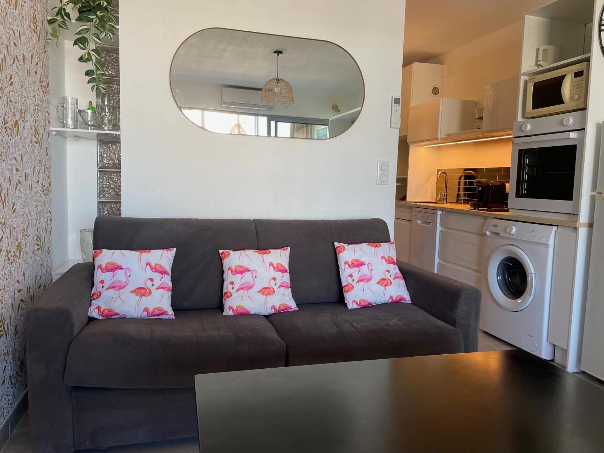 Studio 2-3 Pers Parking Clim Vue Port Et Mer La Grande Motte Exterior photo